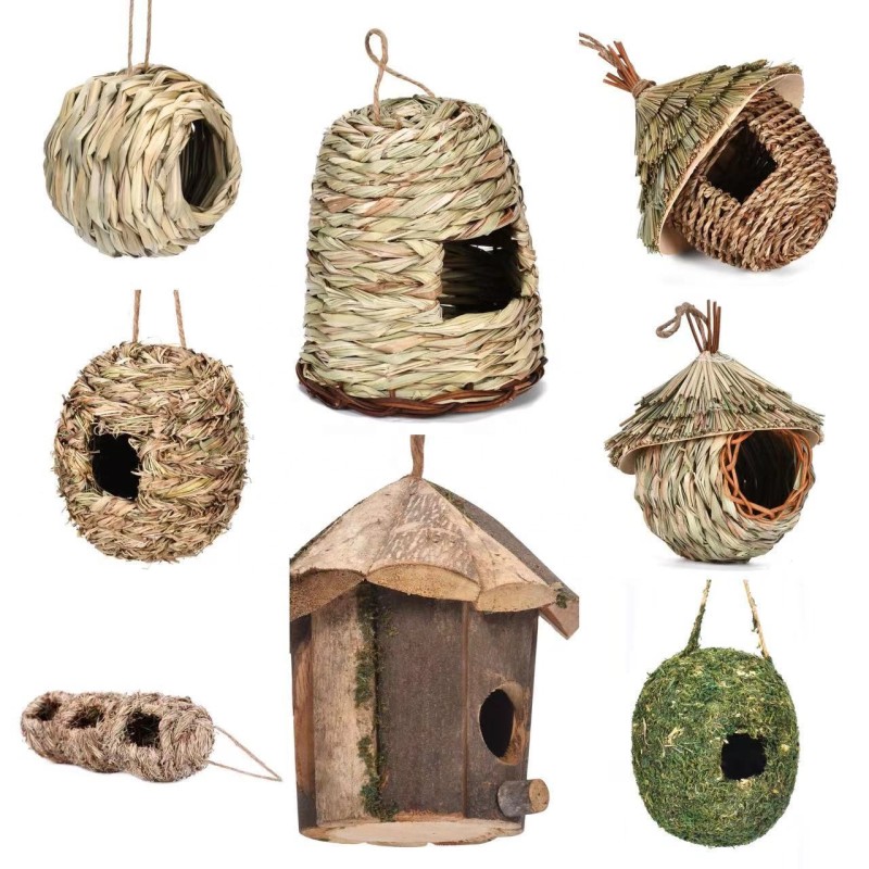Bird Nesting Box Manufacturer - Factory Sales for Cage or Outdoor Hanging Natural Handmade