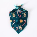 Pet Bib Supplier - Christmas Halloween Spot Printing Triangle Handkerchief Holiday