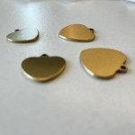 Brass Pet Tag Manufacturer - Premium Solid Heart-Shaped Custom Double-Sided Engraving