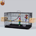 Large Bird Cage Supplier - 75x45x45cm Peony Parrot Rabbit Cage Love Birds Cage Large