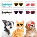 Pet Glasses Factory - Factory Direct Supply Cute Christmas Funny Heart-shaped Sunglasses