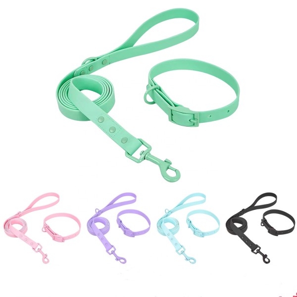 PVC Pet Supplies Manufacturer - Popular Dog Collar Leash Set Waterproof Easy Wash