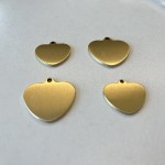 Brass Pet Tag Manufacturer - Premium Solid Heart-Shaped Custom Double-Sided Engraving