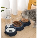 Automatic Feeder Manufacturer - Triple Dog Cat Bowls 15 Degree Tilt 360 Rotatable