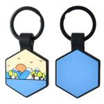 Silicone Pet Tag Supplier - Hexagonal Lightweight Eco-Friendly Double-Sided Engravable