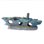 Resin Shipwreck Supplier - Eco-Friendly Sunken Sailboat Decor Aquatic Landscape Hiding