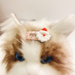 Pet Headdress Factory - Handmade New Christmas Cute Cartoon Hairpin Santa Snowman