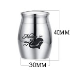 Pet Urn Supplier - Europe USA Hot Stainless Steel Memorial Urn Can Be Opened