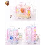 Hamster Villa Supplier - ODM Double Crystal Clear Cage Plastic Luxury Tunnel External