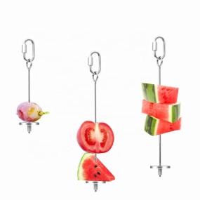 Bird Feeder Supplier - Parrot with Stainless Steel Fruit Fork Corn Apple Vegetable Fork