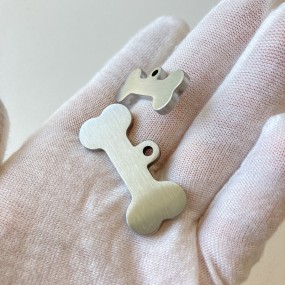 Stainless Steel Dog Tag Manufacturer - 3MM Bone-Shaped Laser Engravable Pet ID