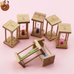 Sand Timer Manufacturer - 6pcs Set 30s 1/2/3/5/10min Mini Cute Wooden Glass Hourglass