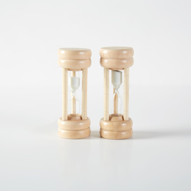 Sand Timer Supplier - Custom Traditional Modern Glass Wood Colorful 3-Minute Hourglasses