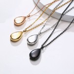 Pet Urn Manufacturer - Classic Stainless Steel Heart-shaped Water Drop Perfume Bottle