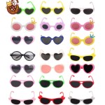 Pet Glasses Factory - Factory Direct Supply Cute Christmas Funny Heart-shaped Sunglasses
