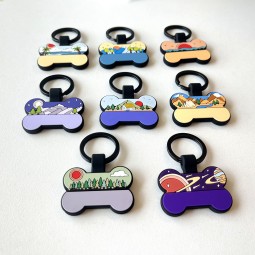 Bone-Shaped Pet Tag Factory - New Creative Silicone Custom Engraving QR Code