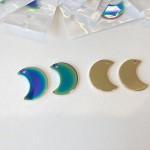 Crescent Moon Tag Supplier - Double-Sided Polished Metal Pet ID Bag Charm