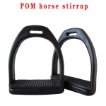 Stirrup Factory - Plastic Horse Pet Supplies Black Red Rubber Anti-slip POM Pedal