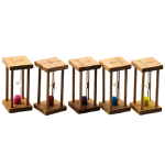 Square Timer Manufacturer - Wholesale Hot New Wooden Custom logo Mini 1/3/5min Hourglass