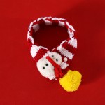 Christmas Scarf Manufacturer - Striped Scarf Hat Fashionable Adjustable Red Green Wool