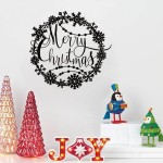 Christmas Wreath Supplier - Wrought Iron Snowflake Wreath Wall Hanging Holiday Home