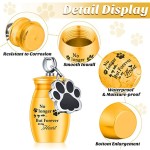 Ashes Pendant Supplier - Hot Sale Key Chain Dog Paw Pendant Urn Alloy Perfume Bottle