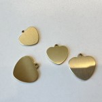Brass Pet Tag Manufacturer - Premium Solid Heart-Shaped Custom Double-Sided Engraving