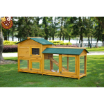 Rabbit Hutch Supplier - Unique Outdoor Wooden Poultry House Bunny Cage Backyard