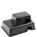 Reptile Hide Supplier - Hot Sell Black Large Size Plastic Hides and Caves