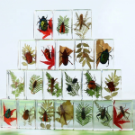 Educational Specimen Factory - Resin with Scorpion Beetle Plants Desktop Display