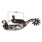 Cowboy Spurs Manufacturer - Western Inlaid White Copper Plate Copper Buckle Bronze Men's