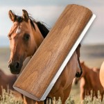 Horse Scraper Supplier - Equestrian Supplies 20cm Solid Wood Sweat Scraper Cleaning