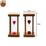 Square Timer Manufacturer - Wholesale Hot New Wooden Custom logo Mini 1/3/5min Hourglass