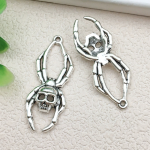 Halloween Pendant Factory - 16 Styles Retro Skull Spider Alloy DIY Accessories