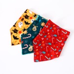 Pet Bib Supplier - Christmas Halloween Spot Printing Triangle Handkerchief Holiday