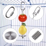 Bird Feeder Supplier - Parrot with Stainless Steel Fruit Fork Corn Apple Vegetable Fork