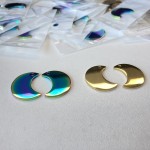 Crescent Moon Tag Supplier - Double-Sided Polished Metal Pet ID Bag Charm