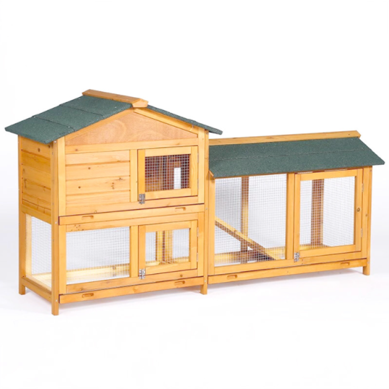 Rabbit Hutch Supplier - Unique Outdoor Wooden Poultry House Bunny Cage Backyard