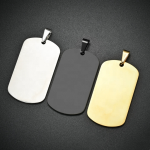 Matte Pet ID Tags Factory - Brushed Stainless Steel Non-Glossy Round Bone Shapes