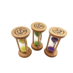 Sand Timer Manufacturer - 6pcs Set 30s 1/2/3/5/10min Mini Cute Wooden Glass Hourglass