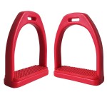 Stirrup Factory - Plastic Horse Pet Supplies Black Red Rubber Anti-slip POM Pedal