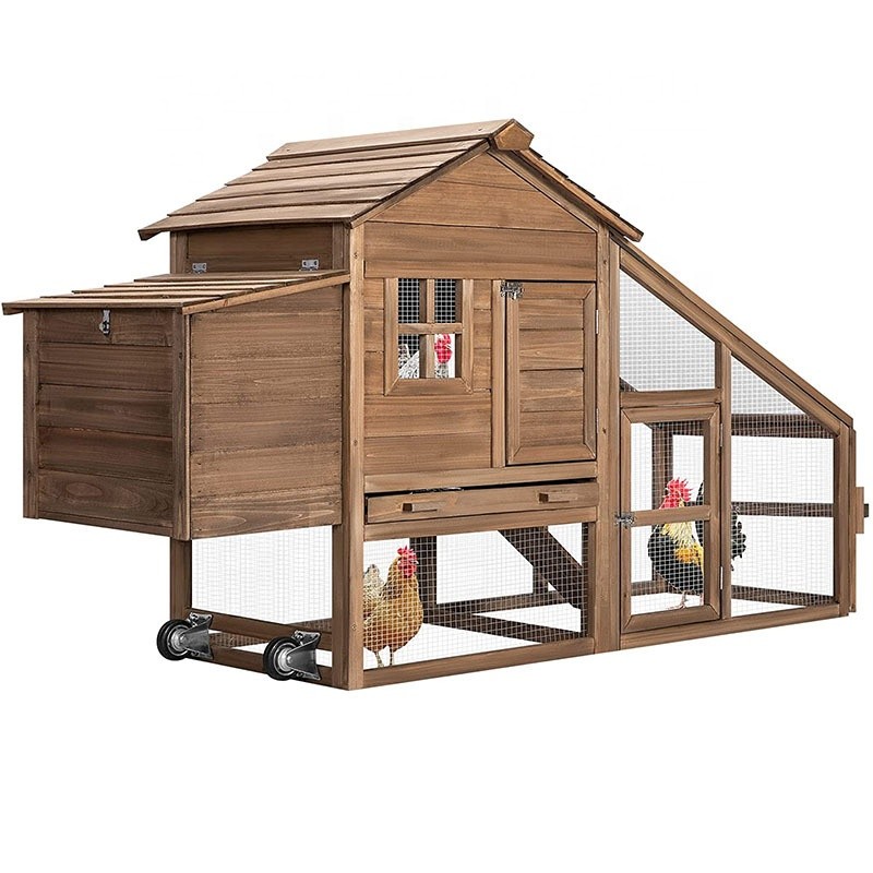 Pet House Manufacturer - Outdoor Chicken Nesting Box Rabbit Hutch Large Wooden Hen Cage