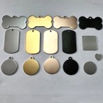 Matte Pet ID Tags Factory - Brushed Stainless Steel Non-Glossy Round Bone Shapes