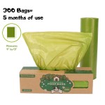 Dog Poop Bag Supplier - Extractive Earth Friendly 300 Bags/Roll Epi Biodegradable