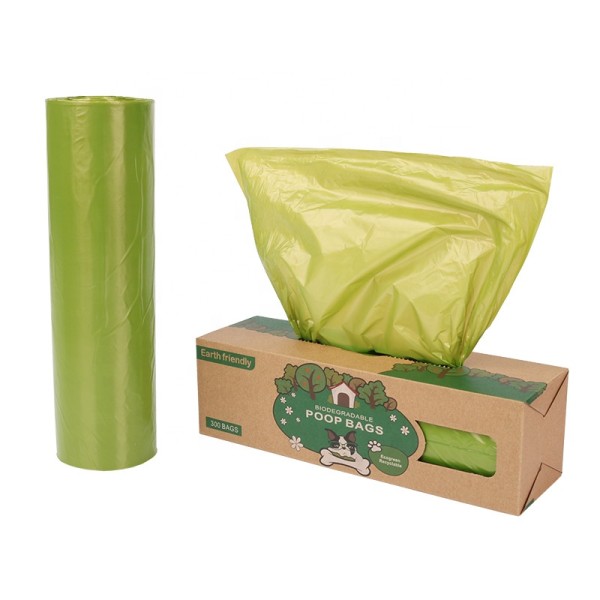 Dog Poop Bag Supplier - Extractive Earth Friendly 300 Bags/Roll Epi Biodegradable