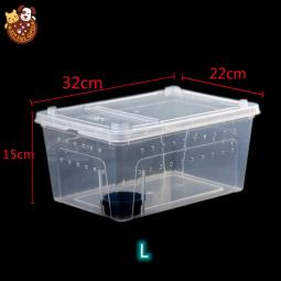 大型爬宠箱生产厂家-33x22x15cm蜘蛛蝎子壁虎蛇角蛙龟透气孔