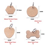 Wooden Pet Tag Supplier - Manufacturer Wholesale Blank Laser Semi-finished Can Be Marked