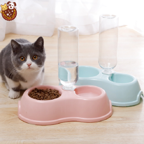 Pet Feeder Supplier - Automatic Plastic Dog Water Bottle Large Capacity Food Dispenser