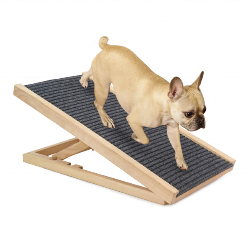 Dog Ramp Supplier - New Wooden Adjustable Folding Pet Stairs for Home and Car