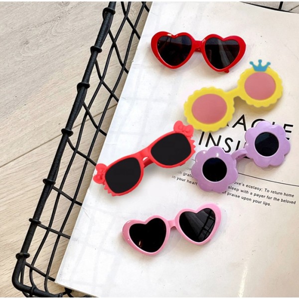 Pet Glasses Factory - Factory Direct Supply Cute Christmas Funny Heart-shaped Sunglasses